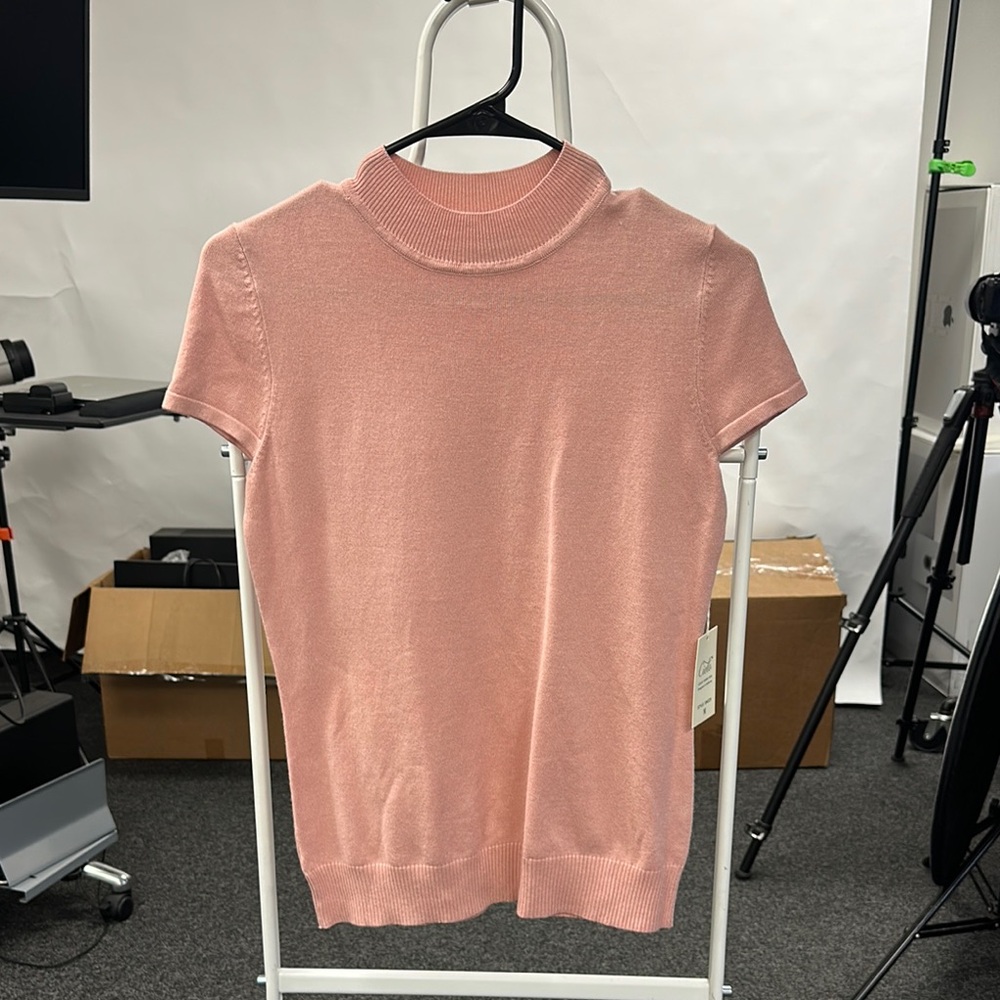 Pink Short Sleeve Women's Top